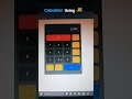 calculator using JavaScript #calculator Project, 👉#jsminiprojects #hassanprocoder