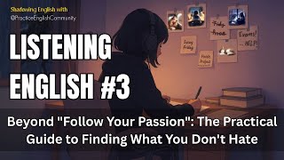 The Practical Guide to Finding What You Don't Hate | Learn English While Finding Your Real Path