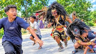 SERU LUCU BANGET !! Buto Ngamuk Ngejar Orang Ketangkap Seni Barong Gembong Aji Joyo