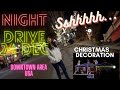 Night drive in US | Christmas Decorations | Downtown me itni shaantii....