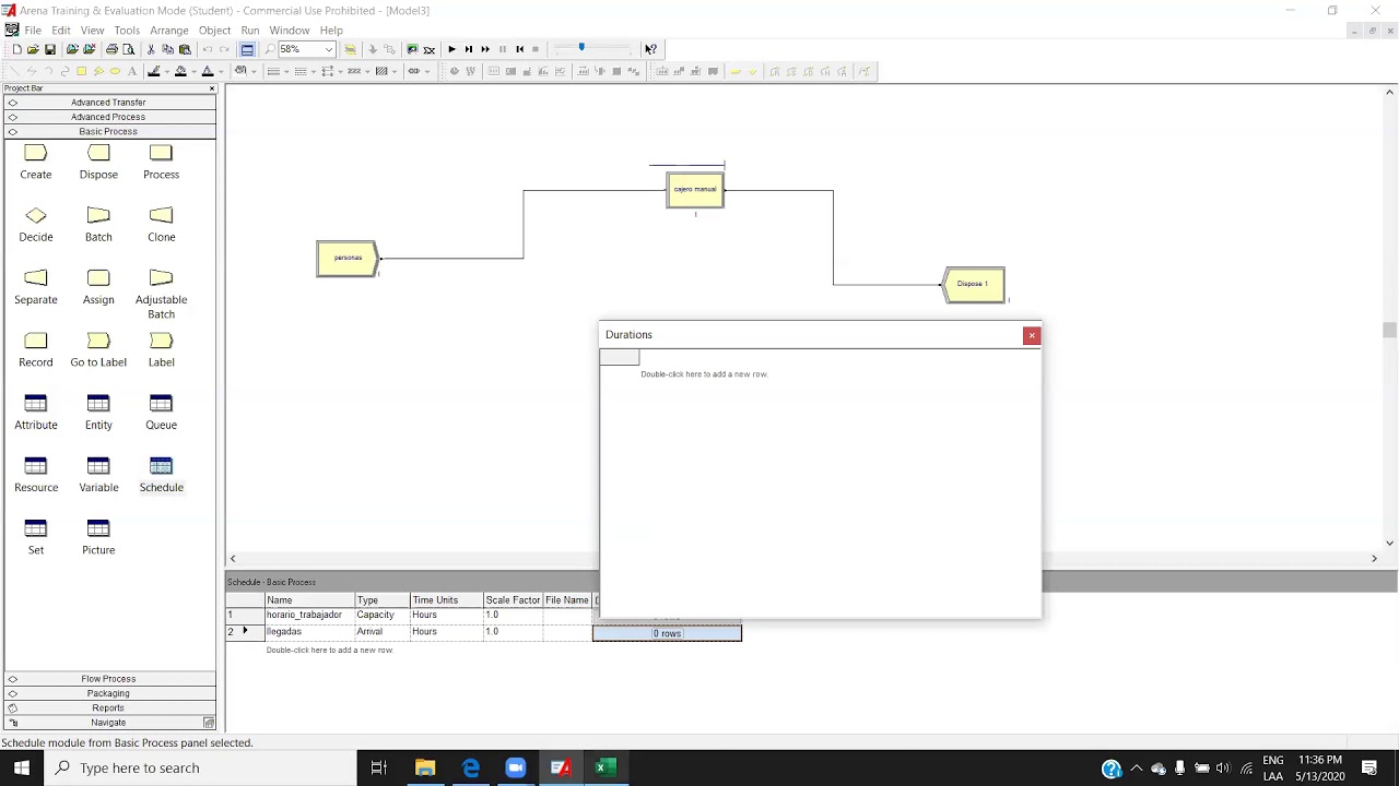 Schedule Arena Simulation (Español) YouTube