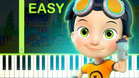 RUSTY RIVETS THEME - EASY Piano Tutorial