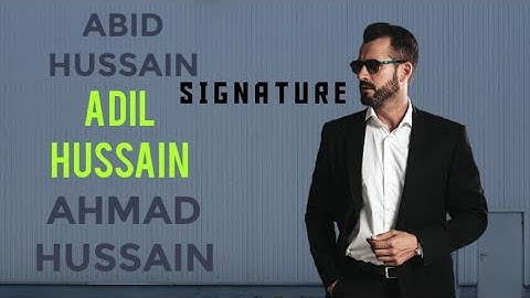 Adil Hussain name signature||best signature for adil|Signature Style