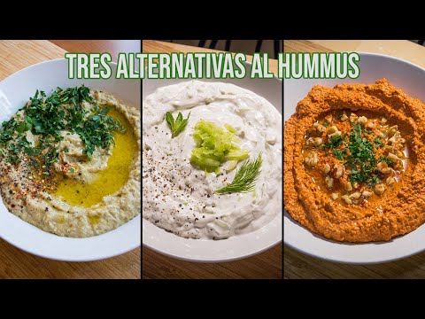 Baba Ganoush, Tzatziki y Muhammara, tres alternativas al hummus