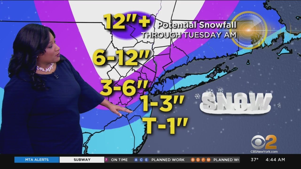 New York Weather Freezing Rain Followed By Snow Youtube
