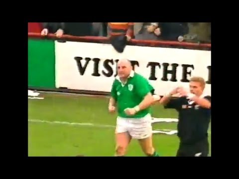 Keith Wood's first two tries for Ireland vs New Zealand 1997