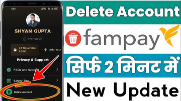 fampay upi delete account kaise kare | how to delete account in fampay | Delete Fampay Account 2025