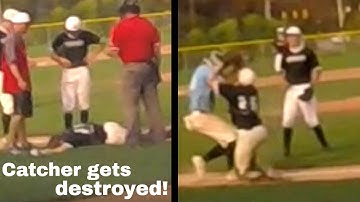 Runner/Catcher collision knocks catcher out. What is the call?