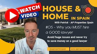 Details NEVER buy a house in Spain without a lawyer! ⚖️ News