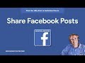 How To Share Individual Posts On Facebook Outside Of Facebook 