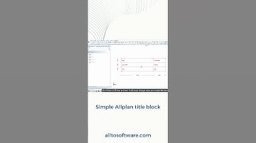 ALLPLAN Tips & tricks - How to create a simple title block
