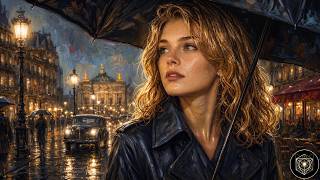 Rainy Paris Chanson | 1960s French Café Rain Music & Cinematic Living Paint screenshot 5