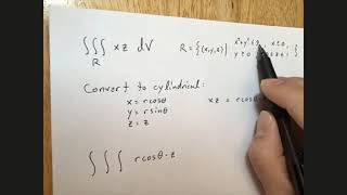 Triple Integrals in Cylindrical Coordinates