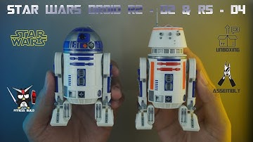 Star Wars R2 D2 dan R5 D4 | Droid | ASMR Build | Fitness Build | Model Kit by Bandai