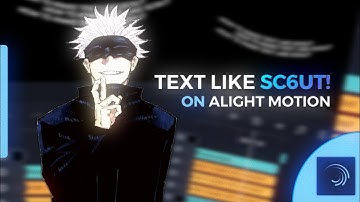 Text Animated Like SC6UT! (Free PF/Preset) | Alight Motion Tutorial