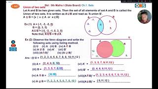 Demo for Std ; 9th Maths I (State Board Eng. Medium and Semi Eng)