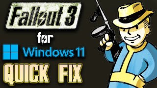 How To Run Fallout 3 on Windows 11 - QUICK FIX