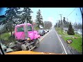 Truck Almost CRASHES Into School Bus in Ohio | Storyful
