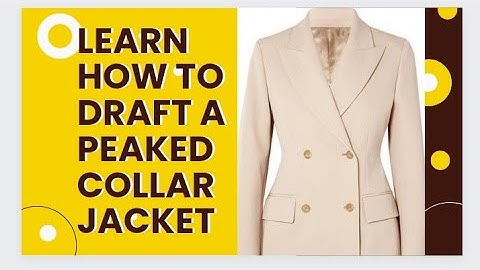 How to Draft a Peaked Lapel/Double Breasted Jacket/ Introducing Bust Dart