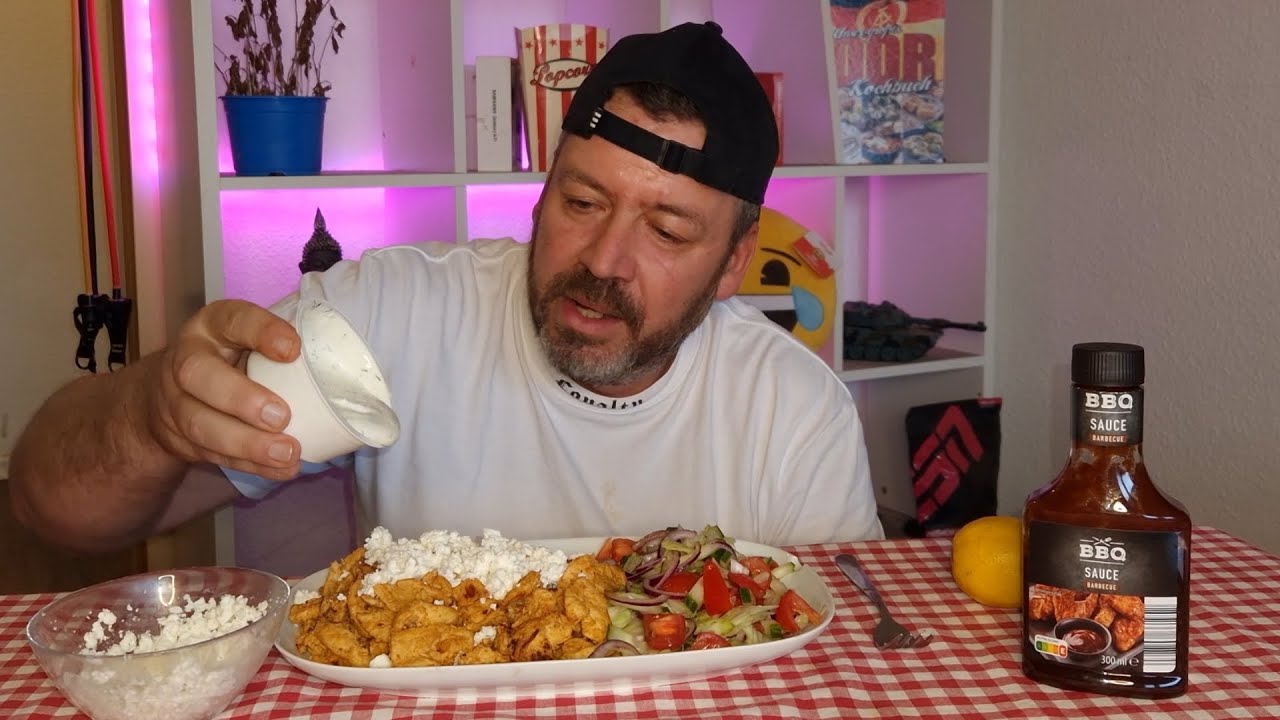 Chicken Dönerteller mit Knoblauchsoße selber gemacht /homemade cooking/
