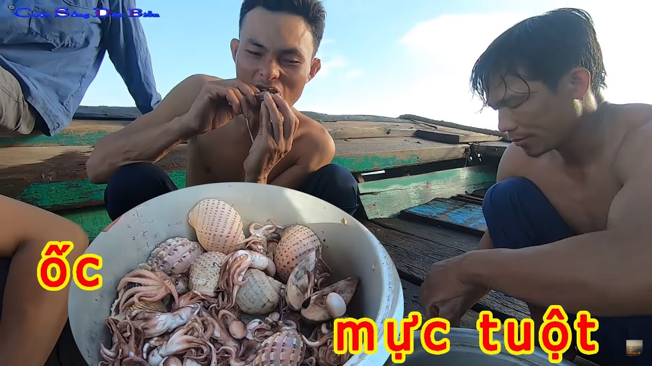 hải sản tươi ngon 2022 New NGƯỜI ĐI BIỂN #13│Hải Sản Tươi Sống Vừa Luột, Vừa Nướng Ăn Chưa Xong Thì Gặp Sự Cố.