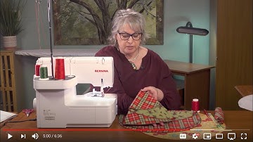Stitch it! Sisters Stitch it! in Minutes Christmas Tree Napkins Serger Video by Nancy Zieman Prod