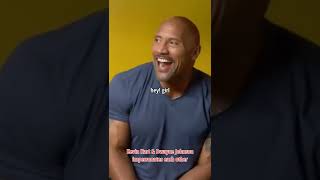 Video thumbnail of "Kevin Hart & Dwayne Johnson impersonates each other #shorts"