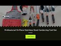 Bell-033-GTS 🌱 10-Piece Stainless Steel Gardening Tool Set - Complete Home &amp; Garden Kit!