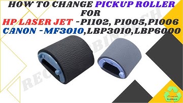 How to change paper pickup roller for hp laserjet P1102