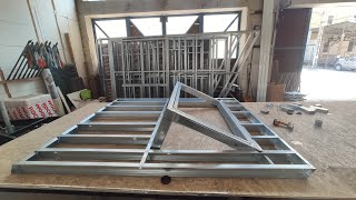 DIY tinyhouse steel frame how to make stud framing cheap and easy