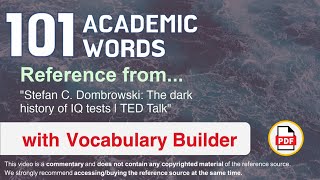 101 Academic Words Ref from 