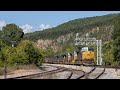 Ex co clifton forge division railfanning  moss run to charlottesville 827282022