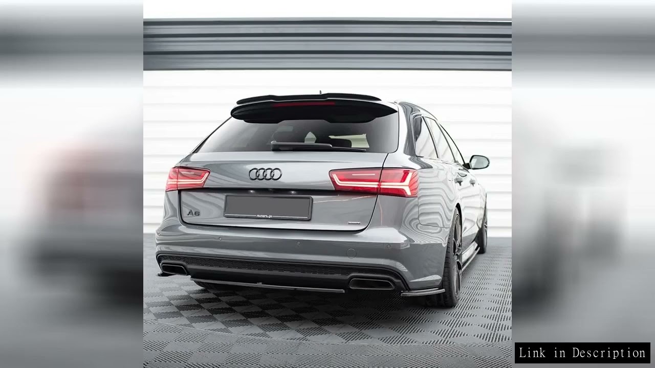 For Audi A6 S-Line S6 Avant C7 2011-2017 C7 Performance  Maxton Style Car Rear Spoiler Cap Rear Trun