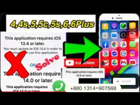 How to install Facebook, Youtube on iPhone | This Application Requires IOS13.4/14.0 or Later