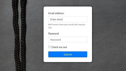 Bootstrap 4 Login Form - responsive web design