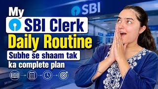 My SBI Clerk Daily Routine | Subhe Se Shaam Tak Ka Complete Study Plan 📚🎯 Shivani Keswani #sbiclerk 