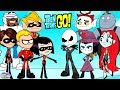 Teen titans go vs jack skellington and friends cartoon character swap  setc