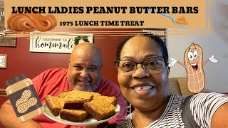 😋HOW TO MAKE LUNCH🍱ROOM LADY PEANUT🥜BUTTER🧈BARS #EricandTeresa #PeanutButterBars #LunchLadyBars