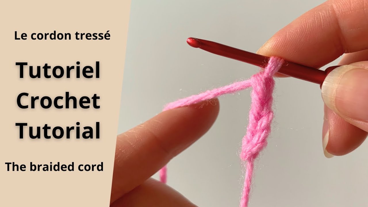 Tuto crochet débutant : Cordon tressé 🧶 | Beginner Tutorial: Braided Crochet Cord