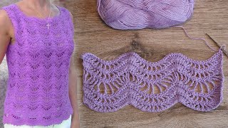 Узор «Зигзаг крючком» 💤 Crochet Zigzag Pattern