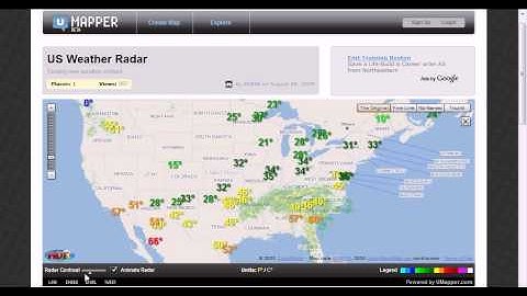 Weather Maps on UMapper