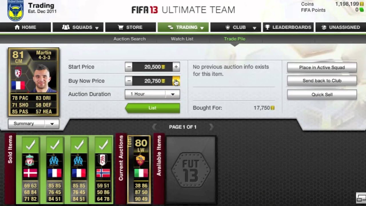 Fifa 13 - Trading to TOTY Messi #20