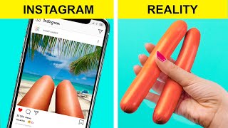 Instagram vs Reality! 15 Phone Photo Hacks