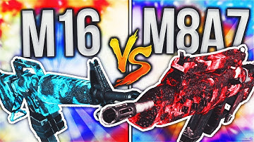 M16 vs M8A7! (BO3 DLC WEAPON FACE OFF) BLACK OPS 3 DLC WEAPON SUPPLY DROP OPENING!