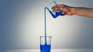 Selfpouring polymer | Tubeless siphon demonstration