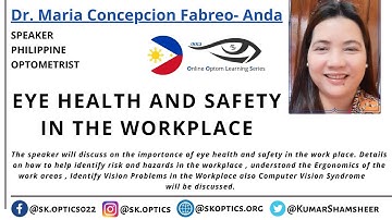 #EyeHealth and #Safety in the Workplace. What are the important rules? | OOLS | Dr. Maria Concepcion