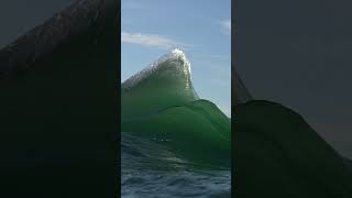 Emerald Green Ocean Waves in Motion Creates Art