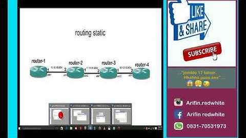 konfigurasi routing static di mikrotik