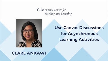 Use Canvas Discussions for Asynchronous Learning Activities