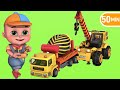 Construction Vehicles, Excavator, Wheel Loader, Mixer Truck, Garbage Trucks, Tow Truck~!  TOYS